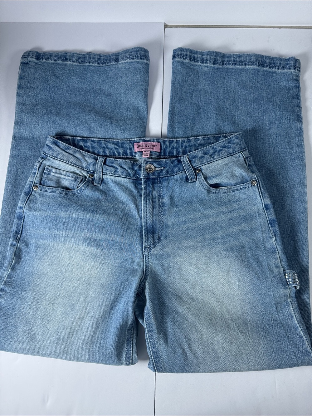 Y2K Juicy Couture Light Blue Boot Cut Jeans